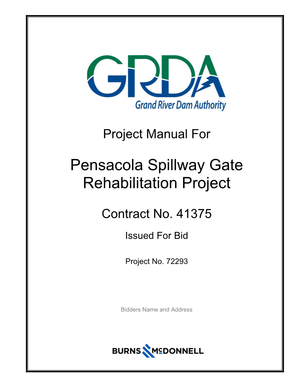 Pensacola Spillway Gate Rehabilitation Project