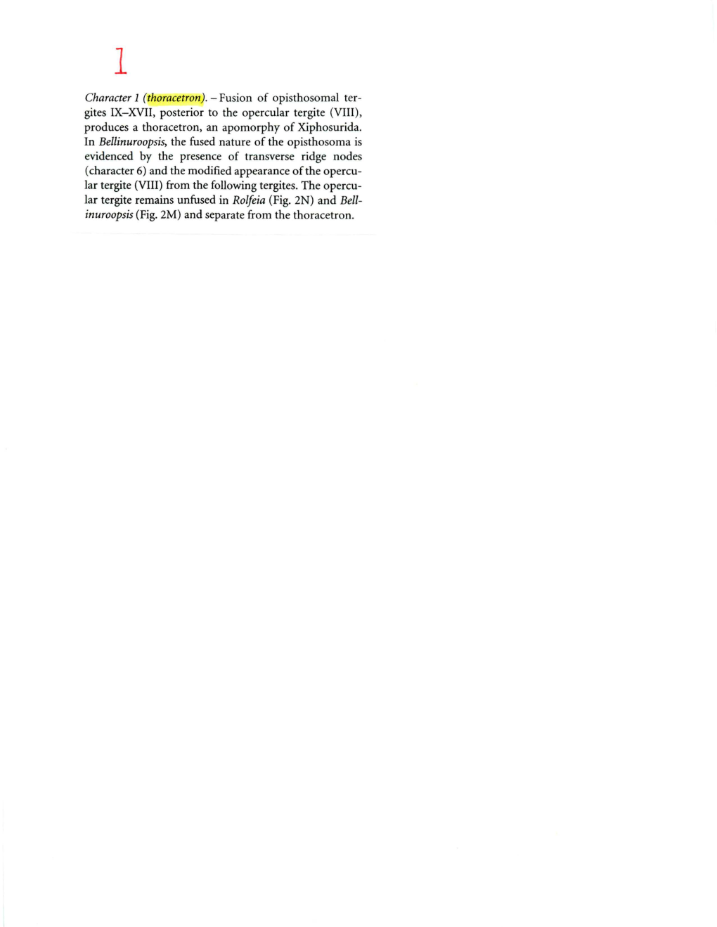 Gites IX-XVII, Posterior to the Opercular Tergite (VIII), Produces a Thoracetron, an Apomorphy of Xiphosurida