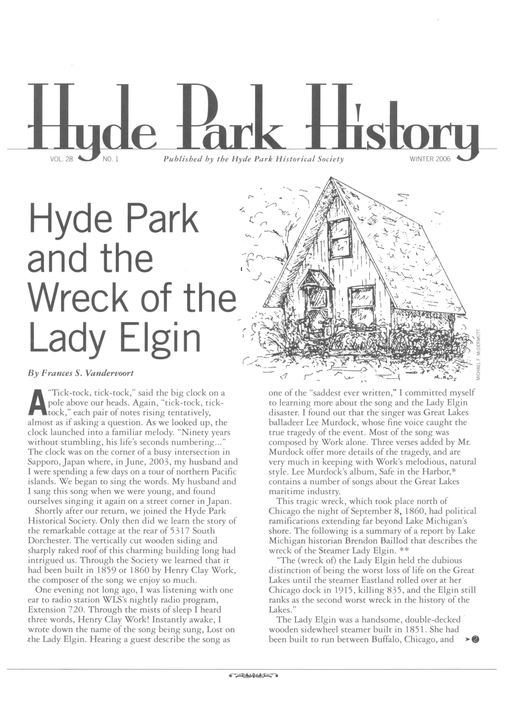 Hyde Park and the Wreck of the Lady Elgin