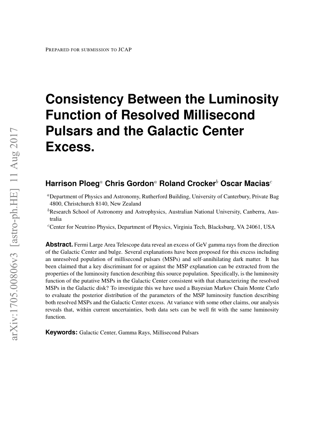 Consistency Between the Luminosity Function of Resolved Millisecond Pulsars and the Galactic Center Excess