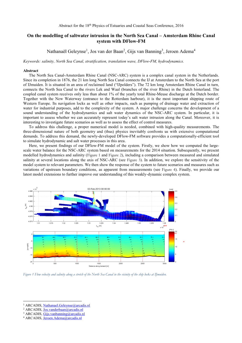 On the Modelling of Saltwater Intrusion in the North Sea Canal – Amsterdam Rhine Canal System with Dflow-FM