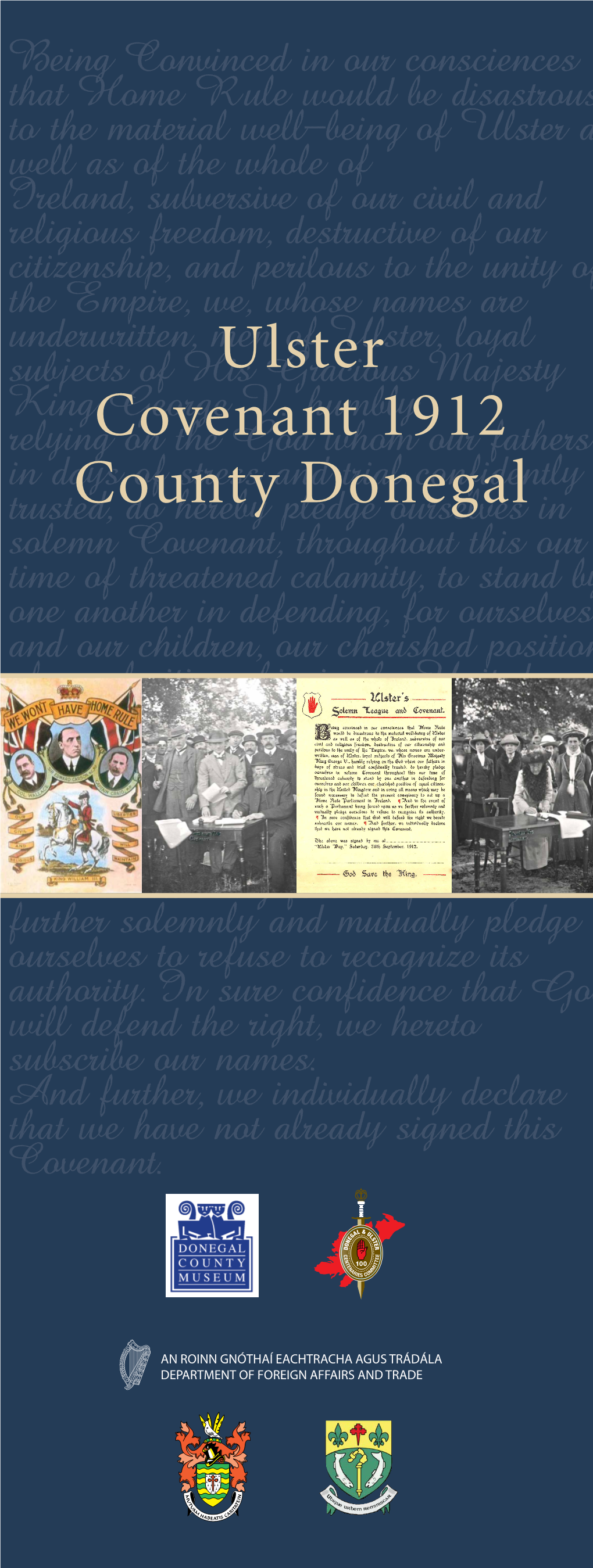 Ulster Covenant Donegal 1912 Booklet.Pdf