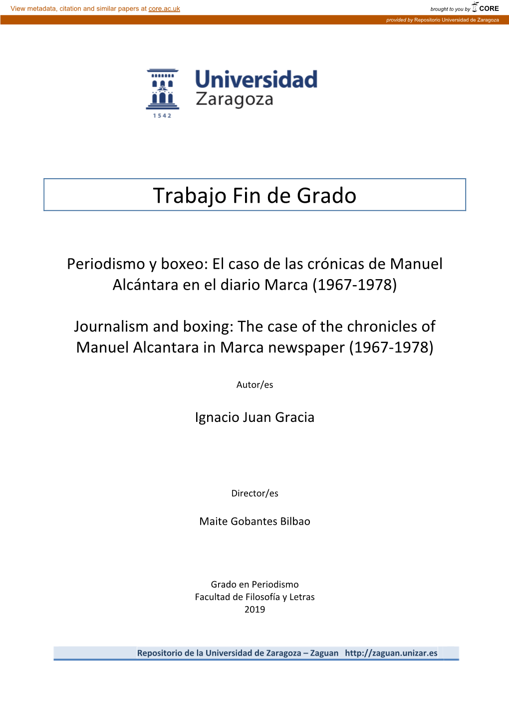 Trabajo Fin De Grado