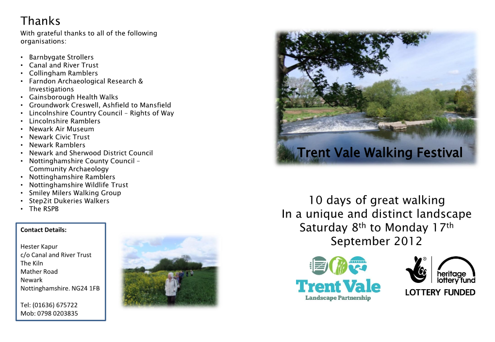 Trent Vale Walking Festival