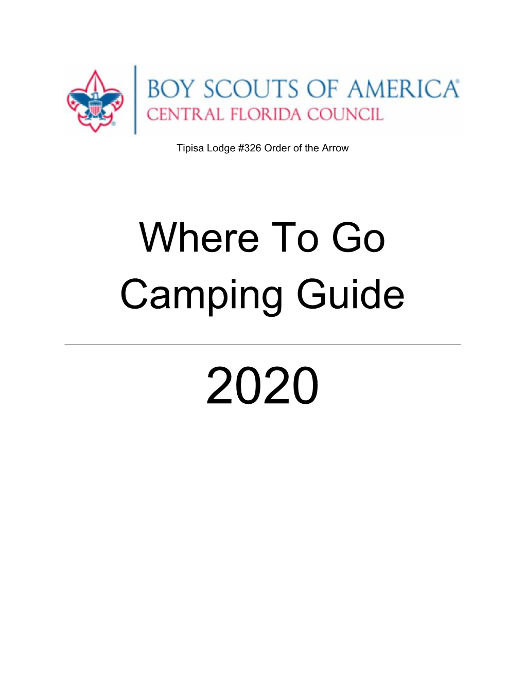 Where to Go Camping Guide