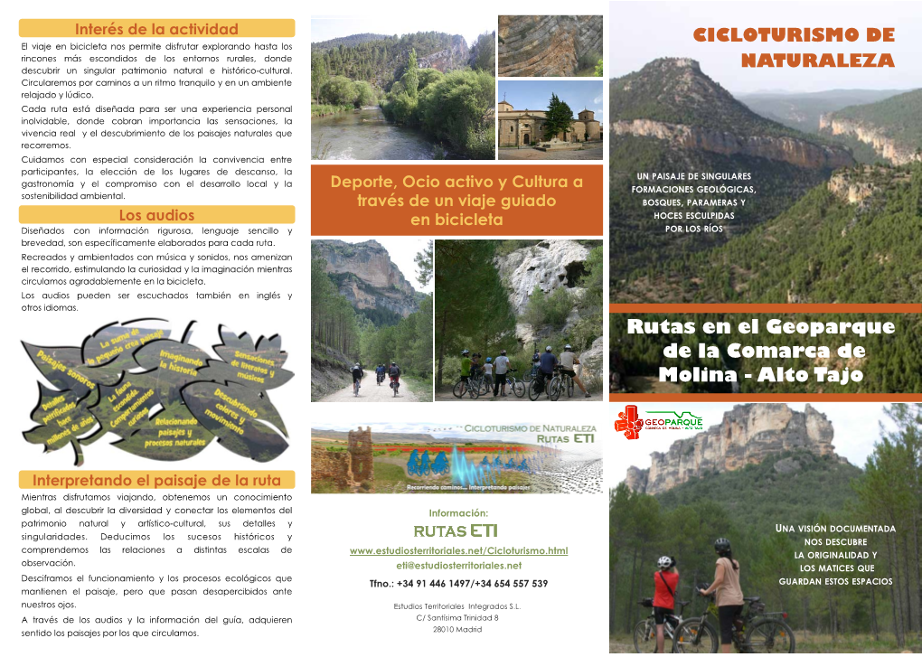 Rutas En El Geoparque De La Comarca De Molina - Alto Tajo