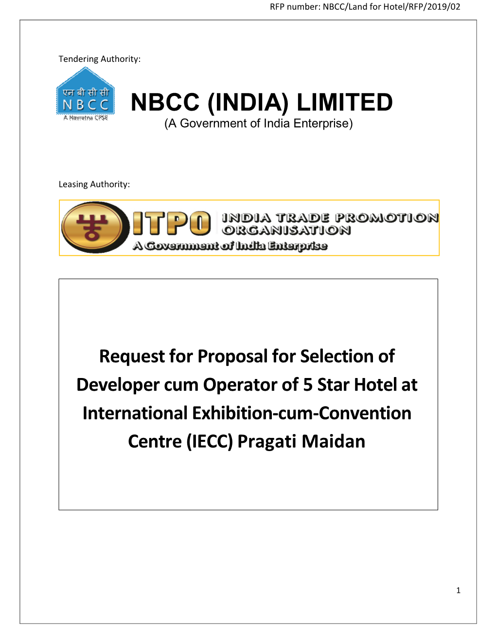 NBCC (INDIA) LIMITED (A Government of India Enterprise)