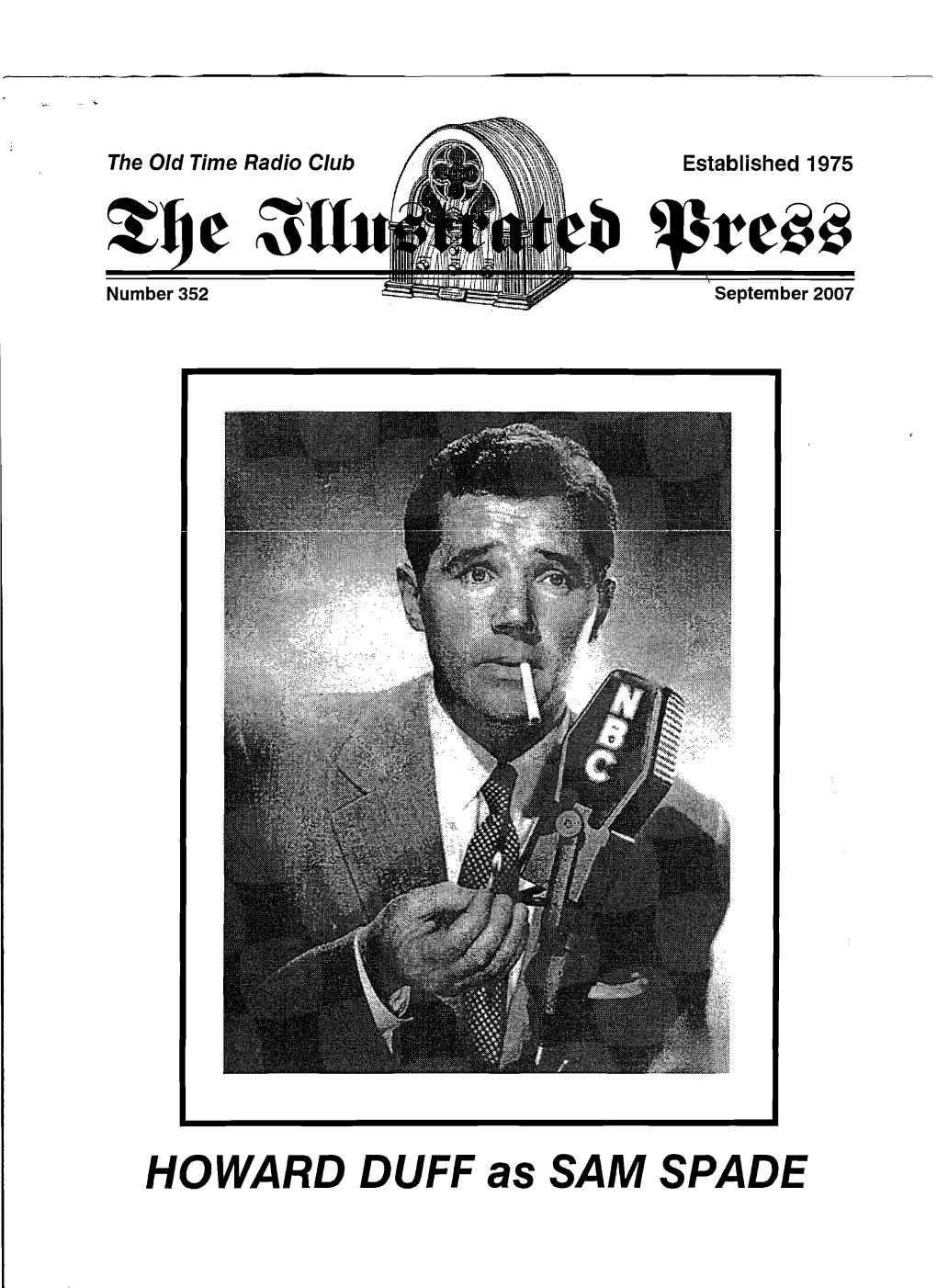 HOWARD DUFF As SAM SPADE the Illustrated Press