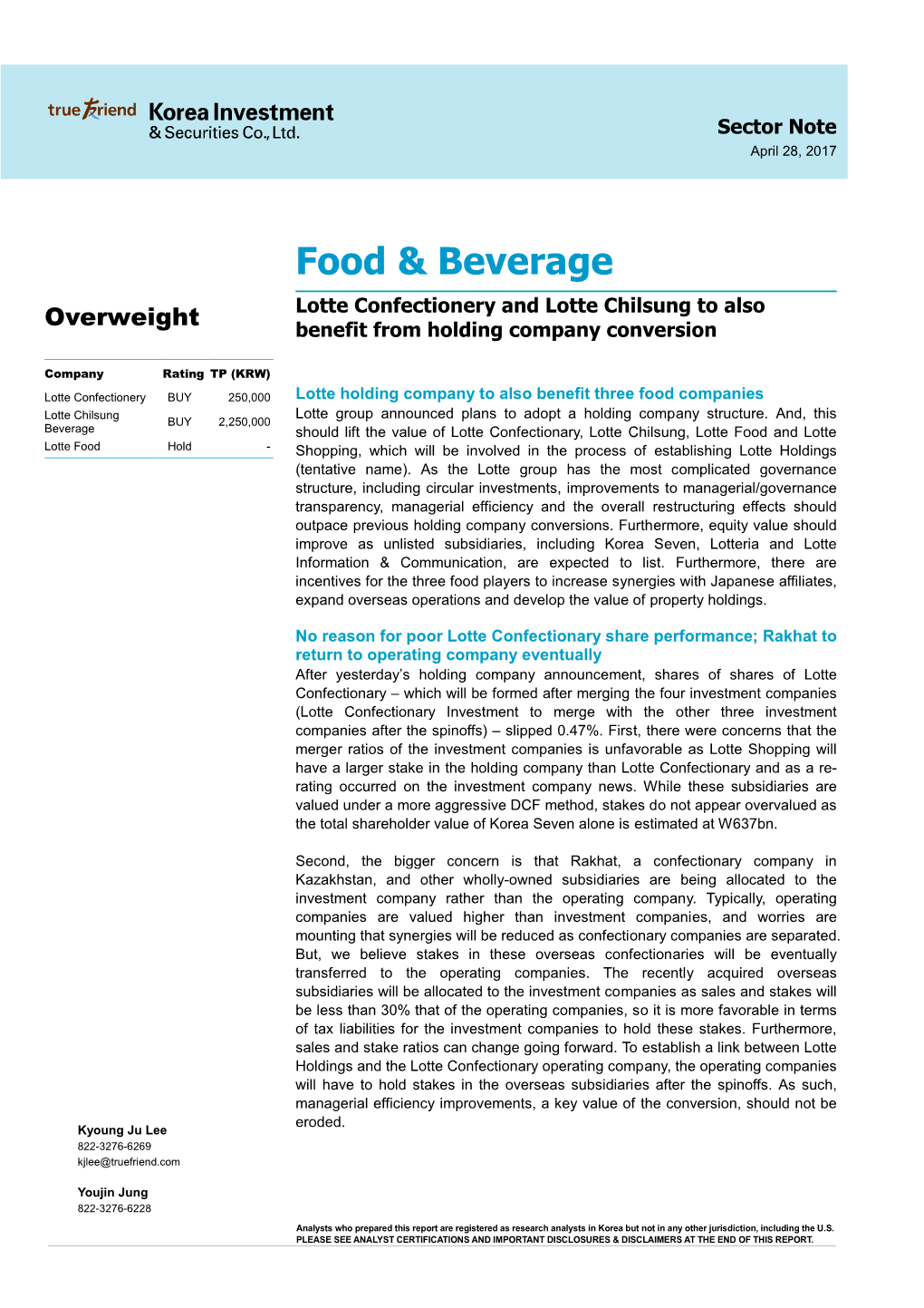 Food & Beverage