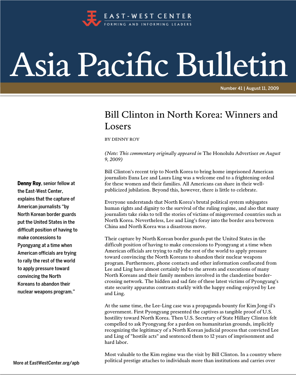 Asia Pacific Bulletin