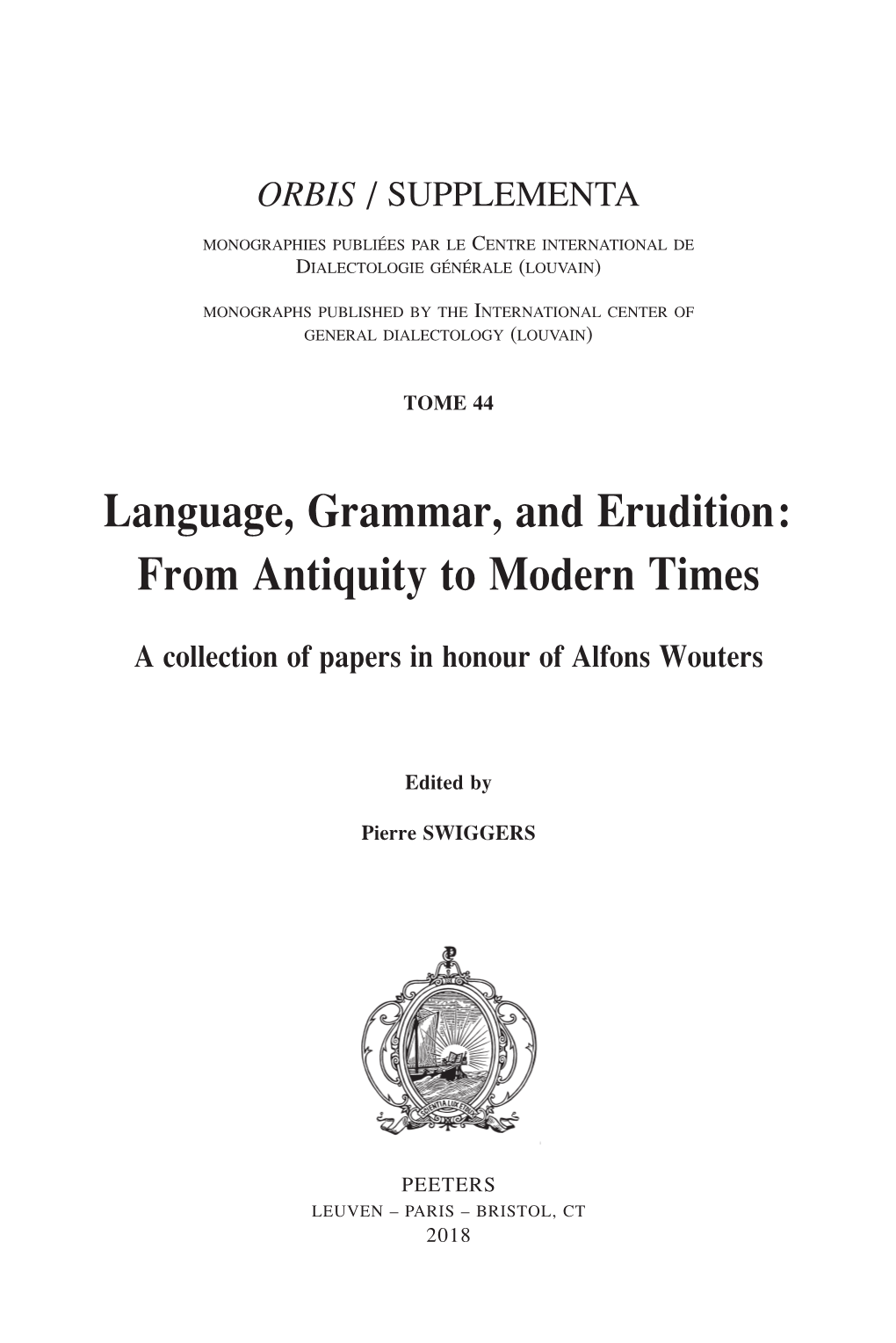 Aristarchus, Greek Dialects, and Homer