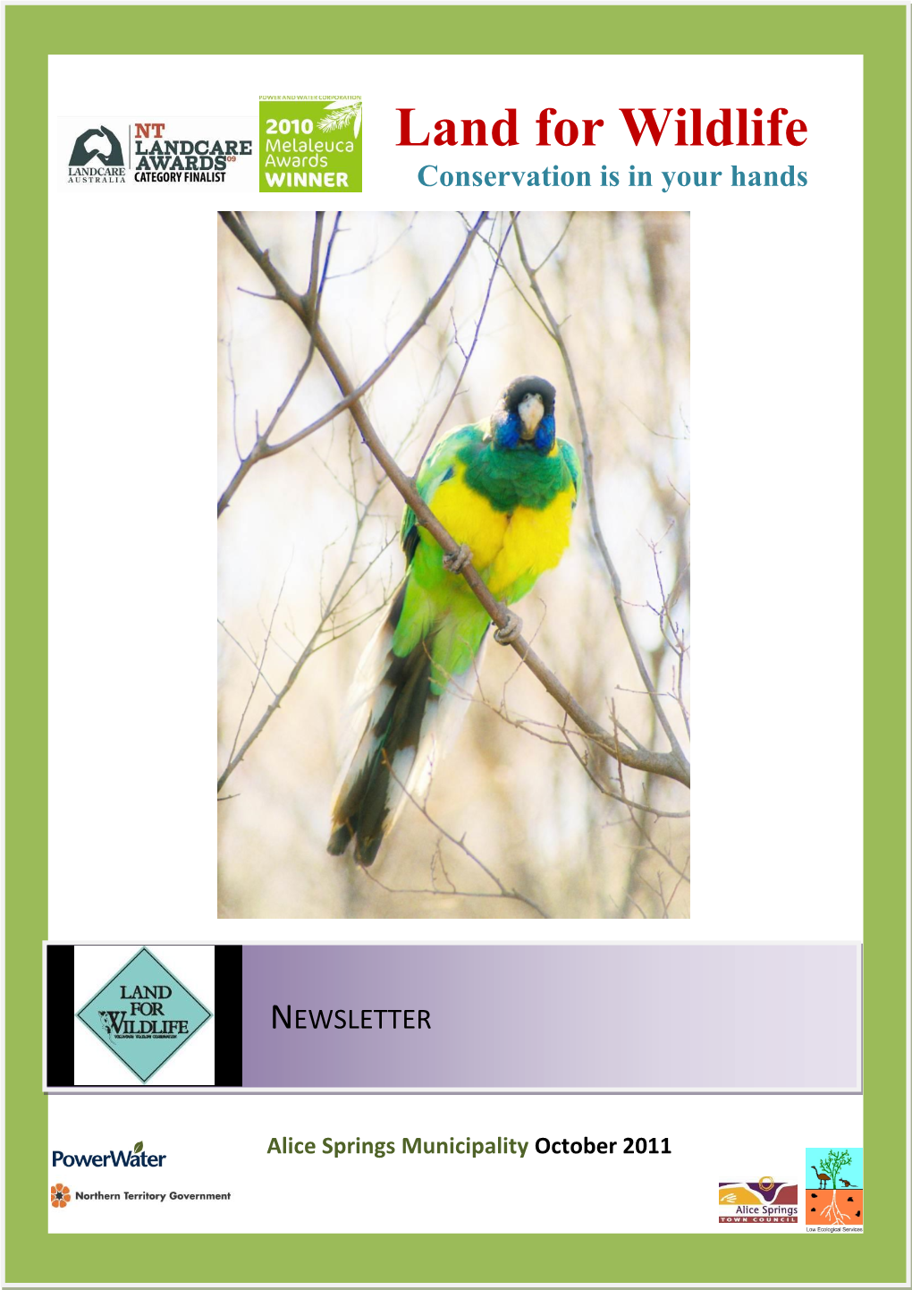 October 2011 Newsletter