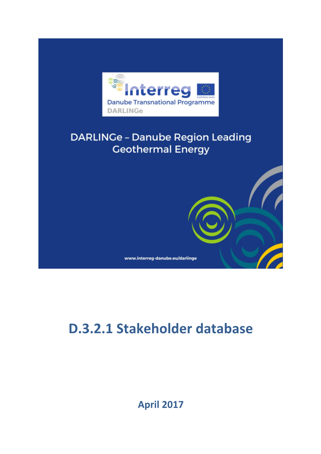 D.3.2.1 Stakeholder Database