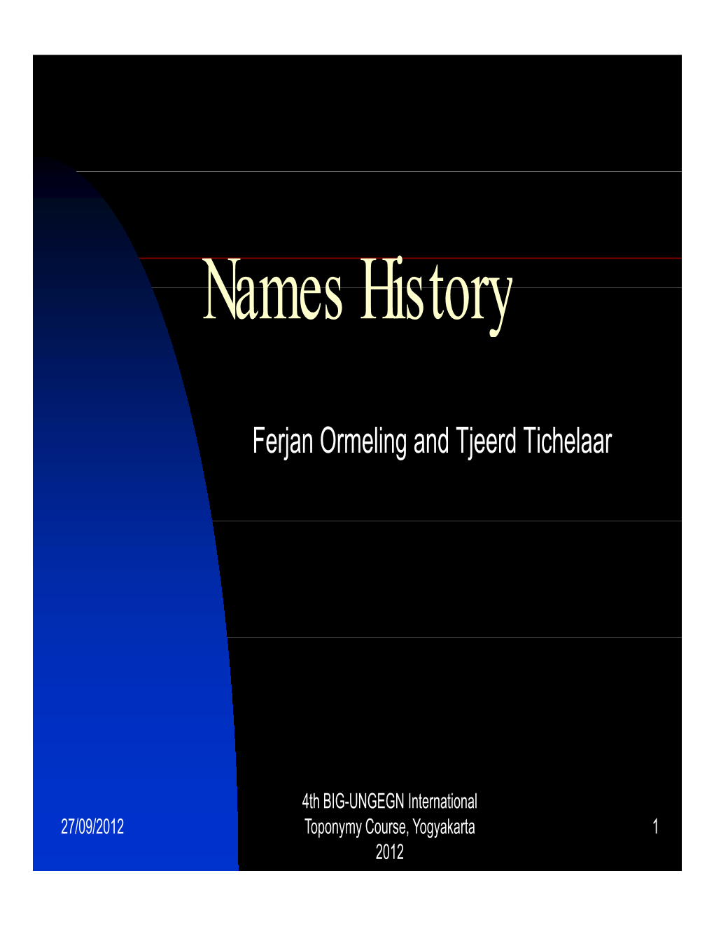 Names History