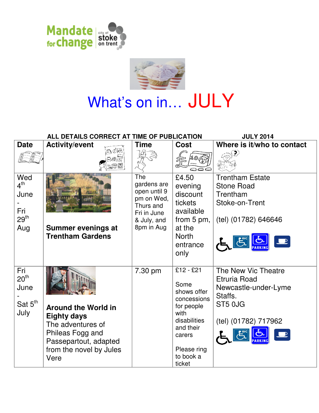 What's on In… JULY