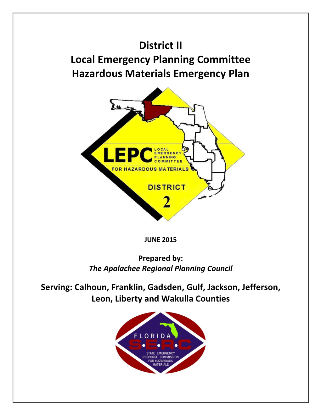 District II Local Emergency Planning Committee Hazardous Materials Emergency Plan