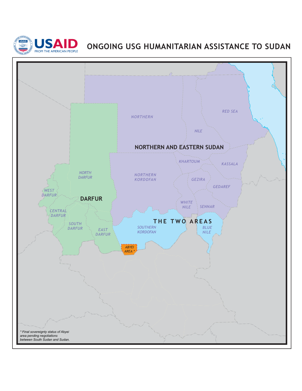 Sudan Program Map 11/15/2012