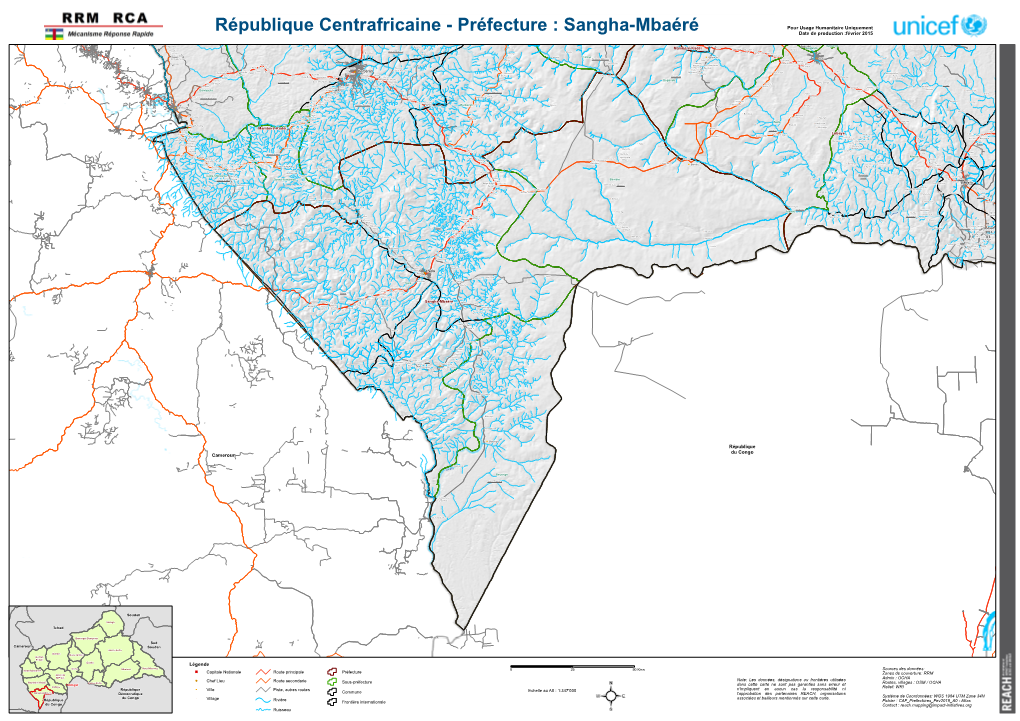 République Centrafricaine - Préfecture : Sangha-Mbaéré Date De Production :Février 2015