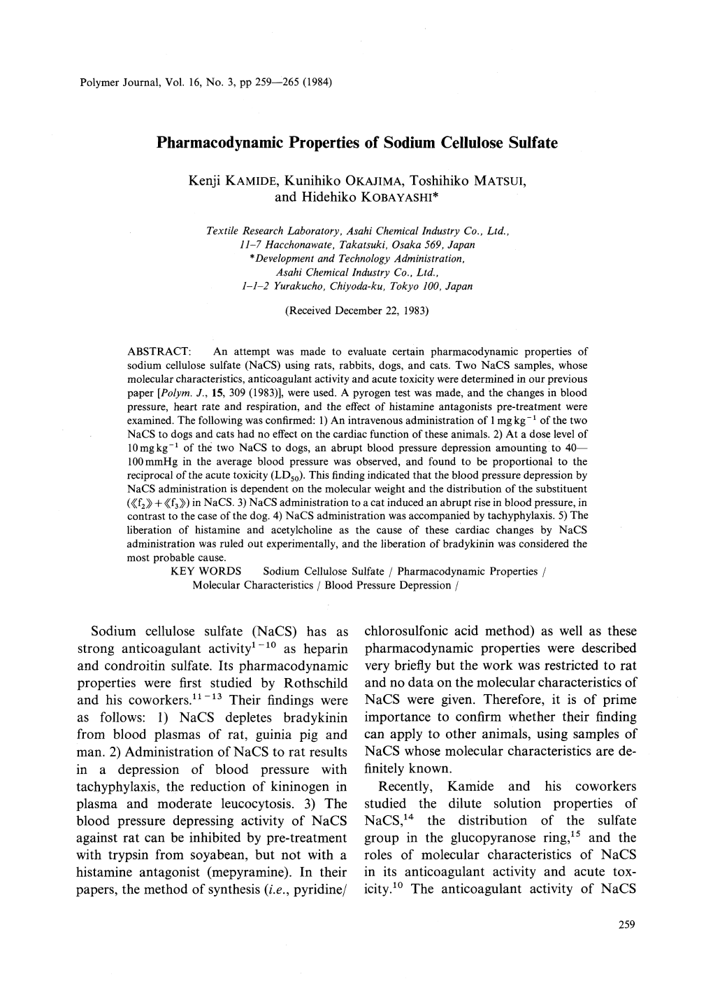 Pharmacodynamic Properties of Sodium Cellulose Sulfate