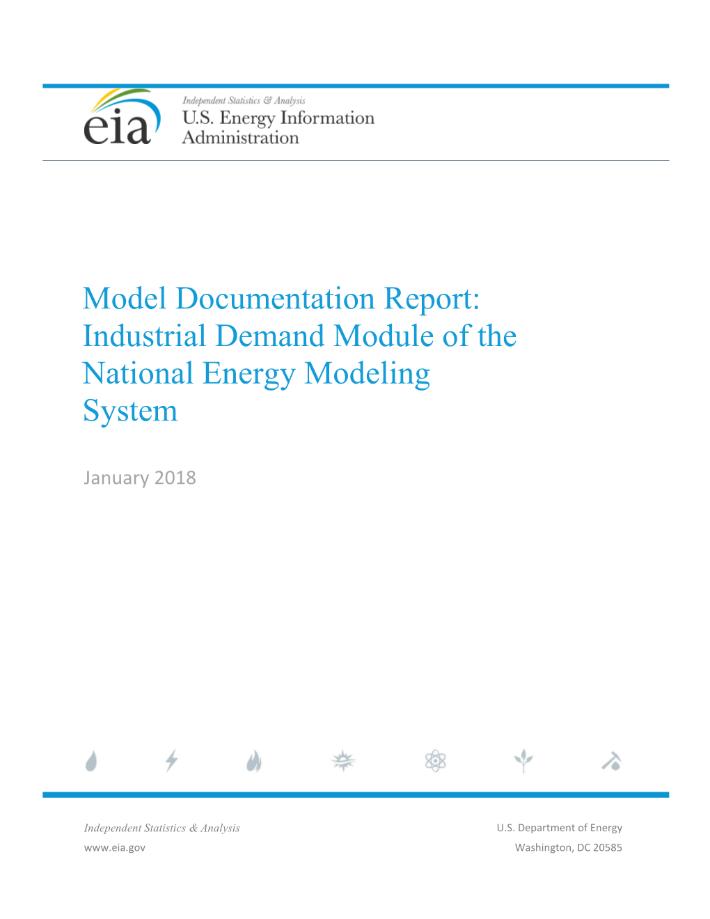 Model Documentation Report: Industrial Demand Module of the National Energy Modeling System