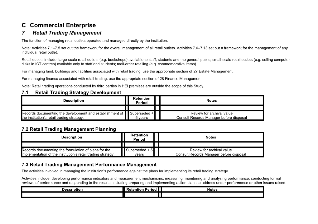 C Commercial Enterprise