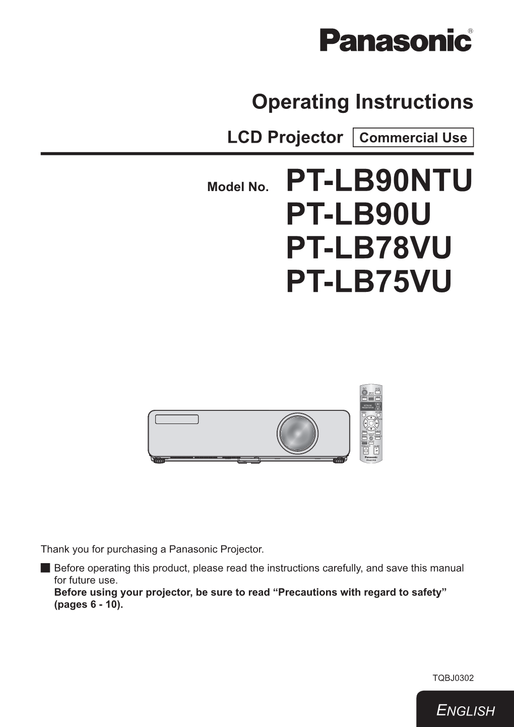 Pt-Lb90u Pt-Lb78vu Pt-Lb75vu