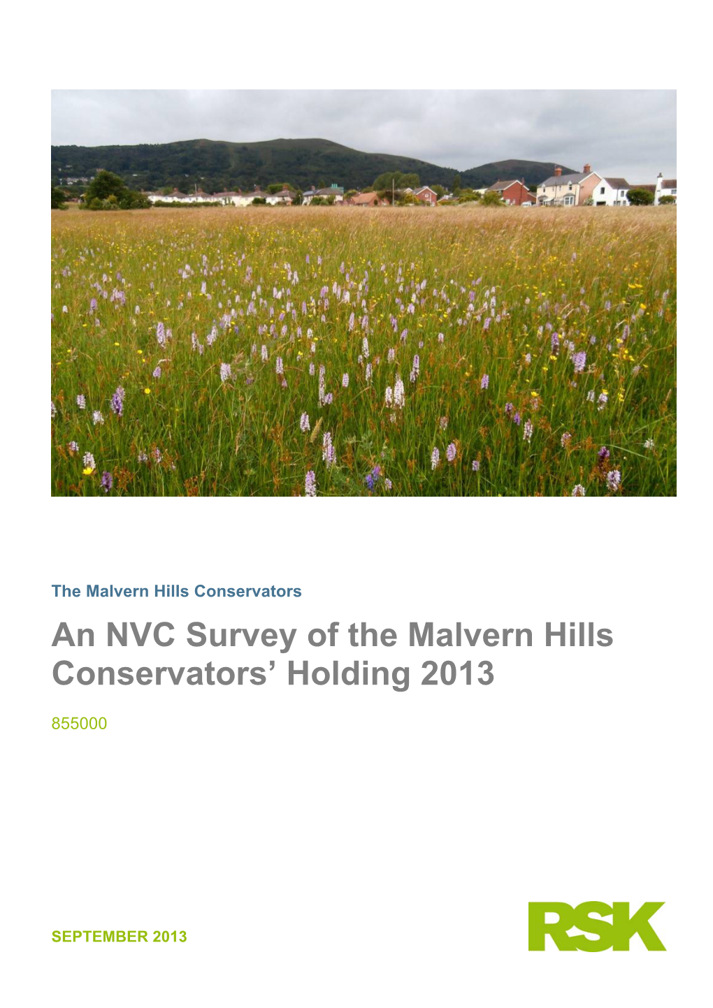An NVC Survey of the Malvern Hills Conservators' Holding 2013