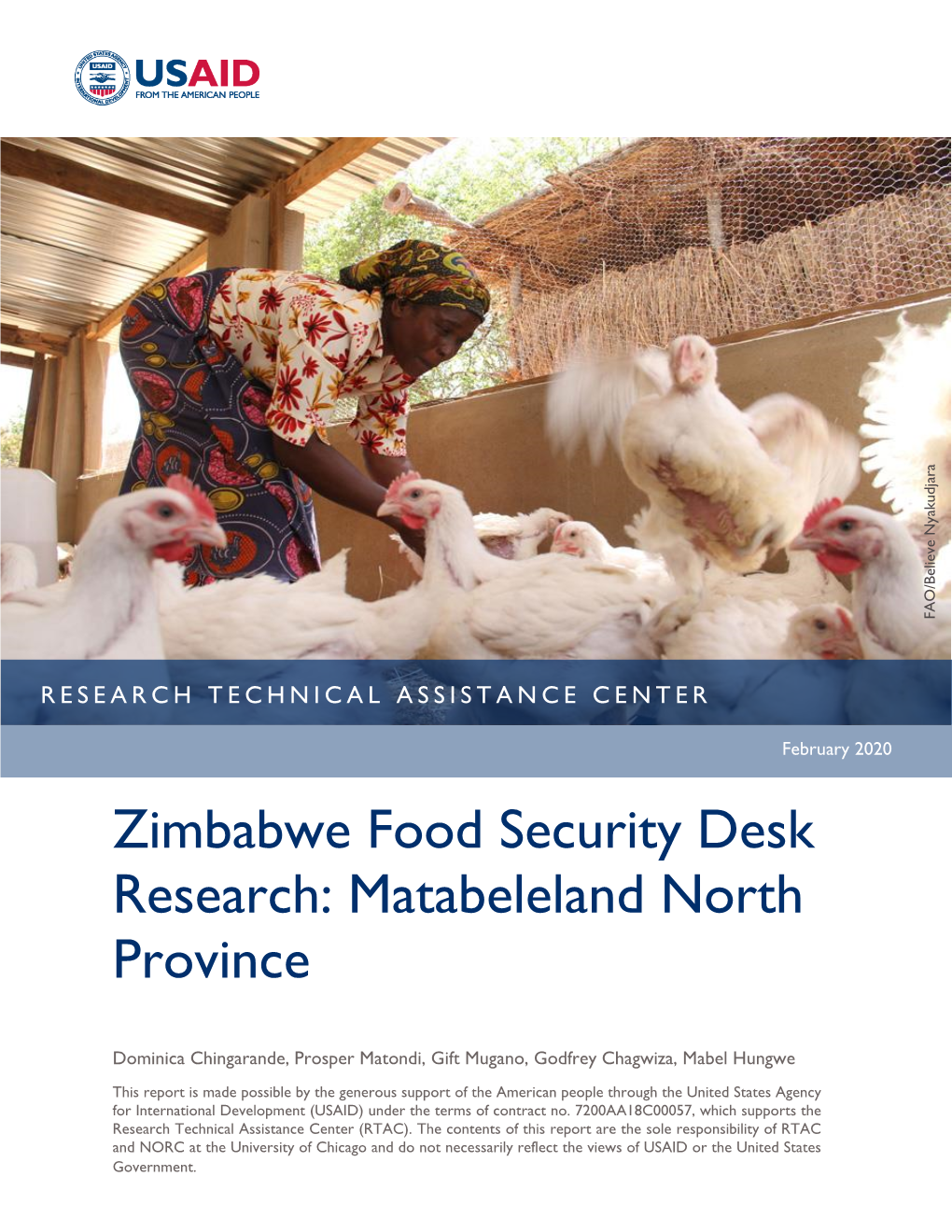 Zimbabwe Food Security Desk Research: Matabeleland North Province