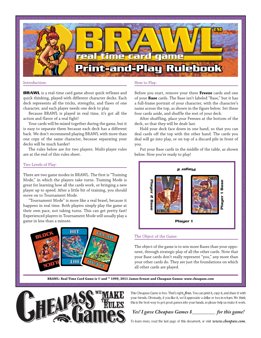 BRAWL Rules 2011