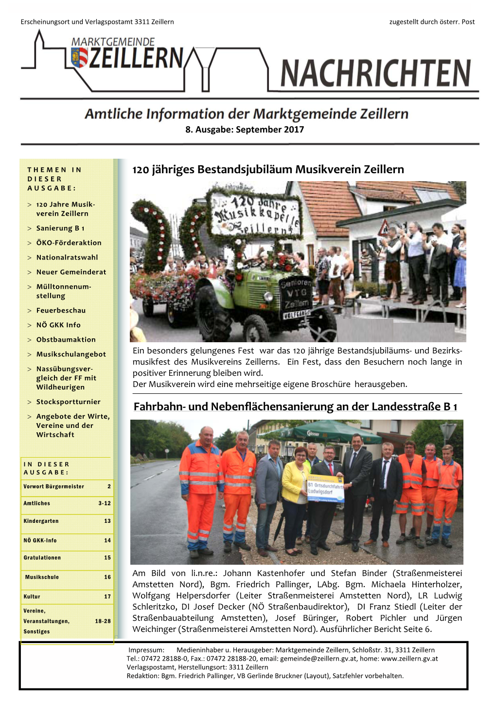 Zeillerner Nachrichten September 2017.Pub