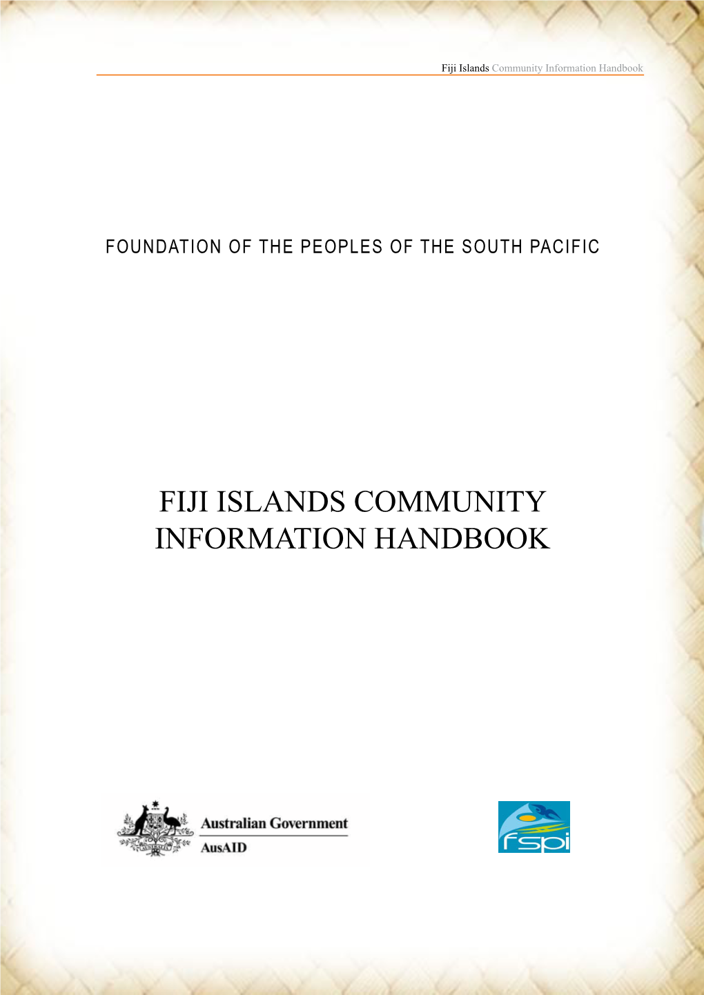 Fiji Islands Community Information Handbook