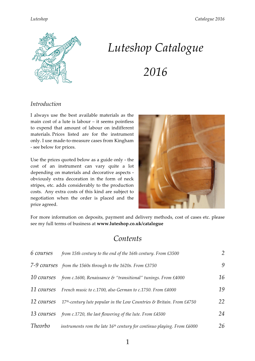 Luteshop Catalogue 2016