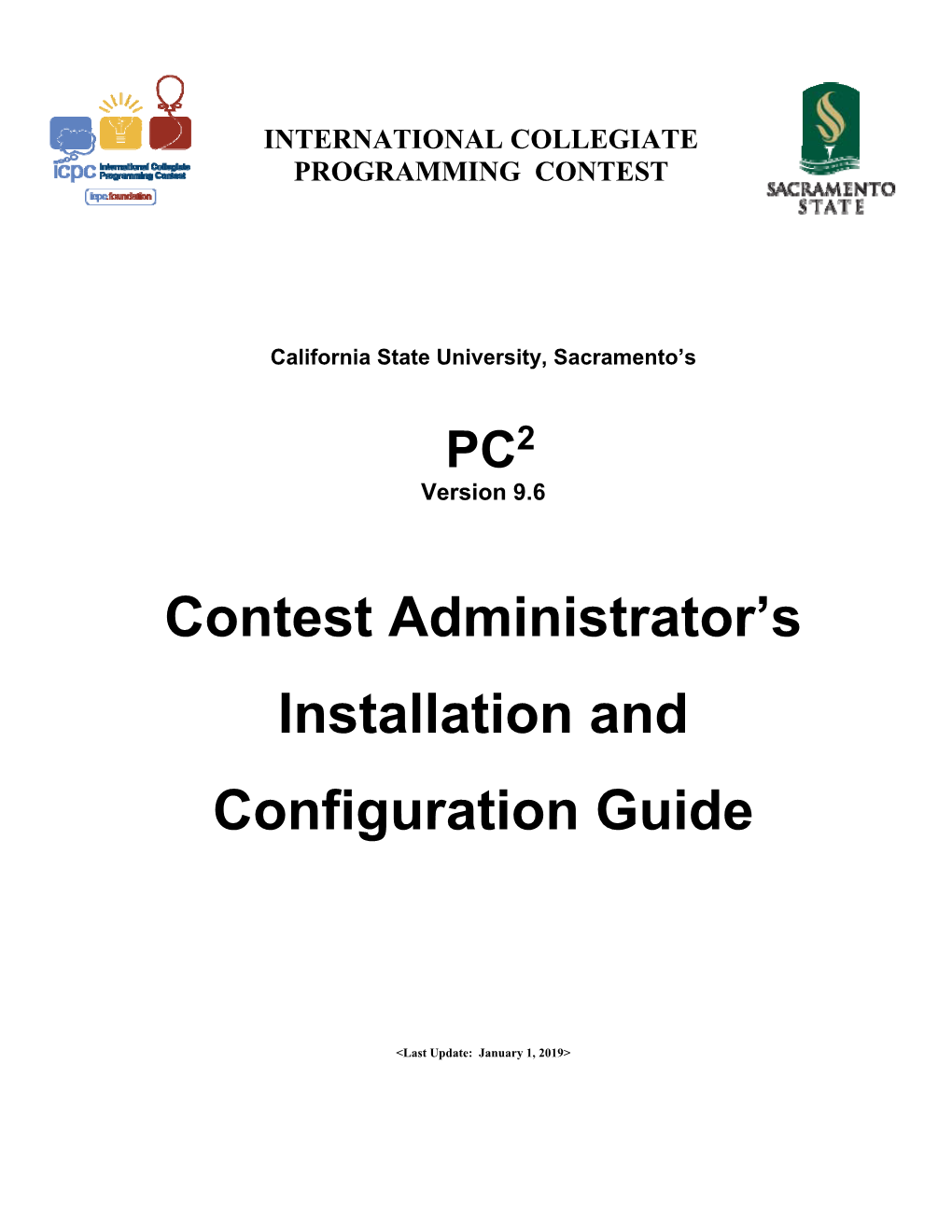 Contest Administrator's Installation and Configuration Guide