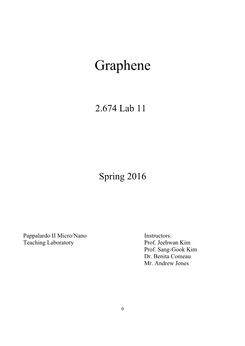 Lab 11 Graphene