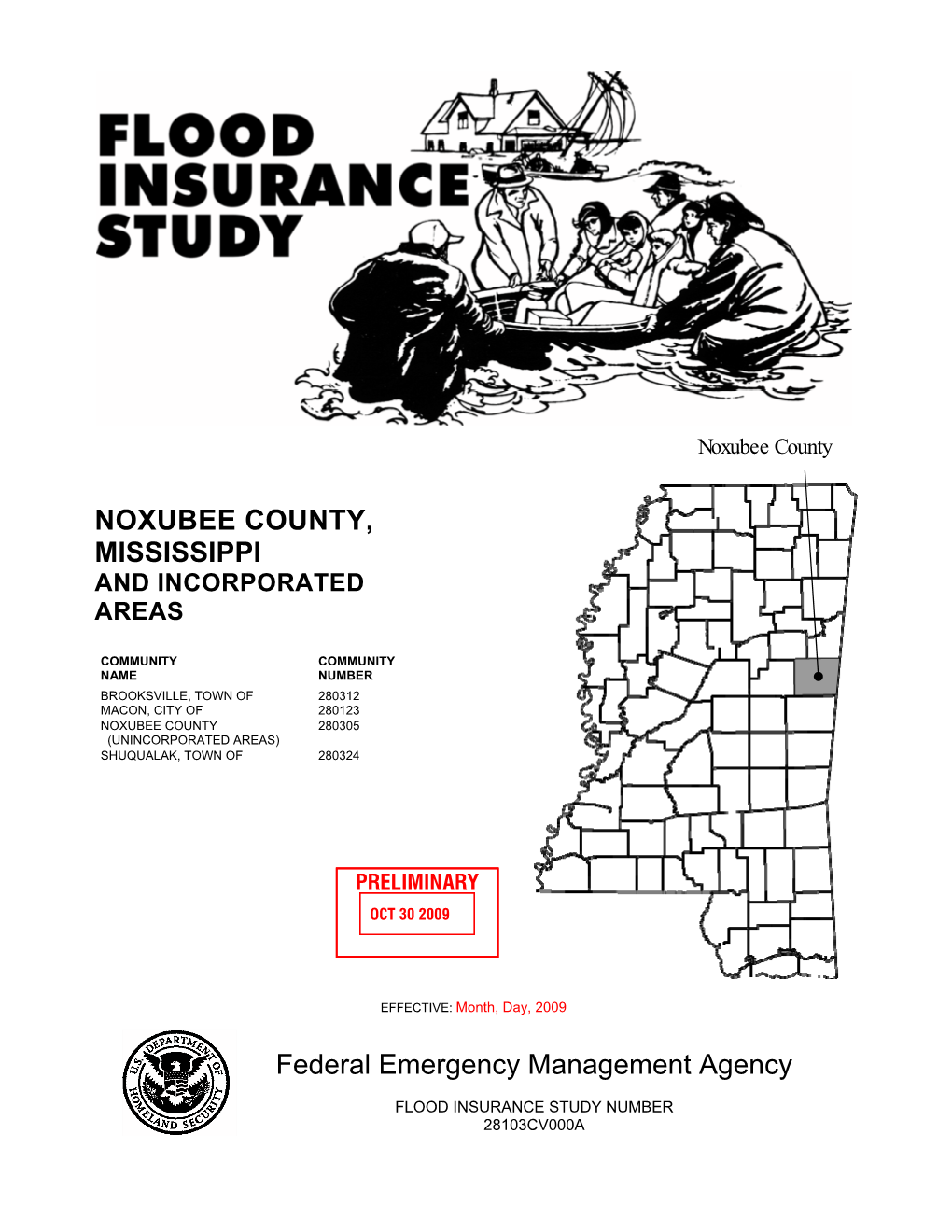 NOXUBEE COUNTY, MISSISSIPPI Federal Emergency Management