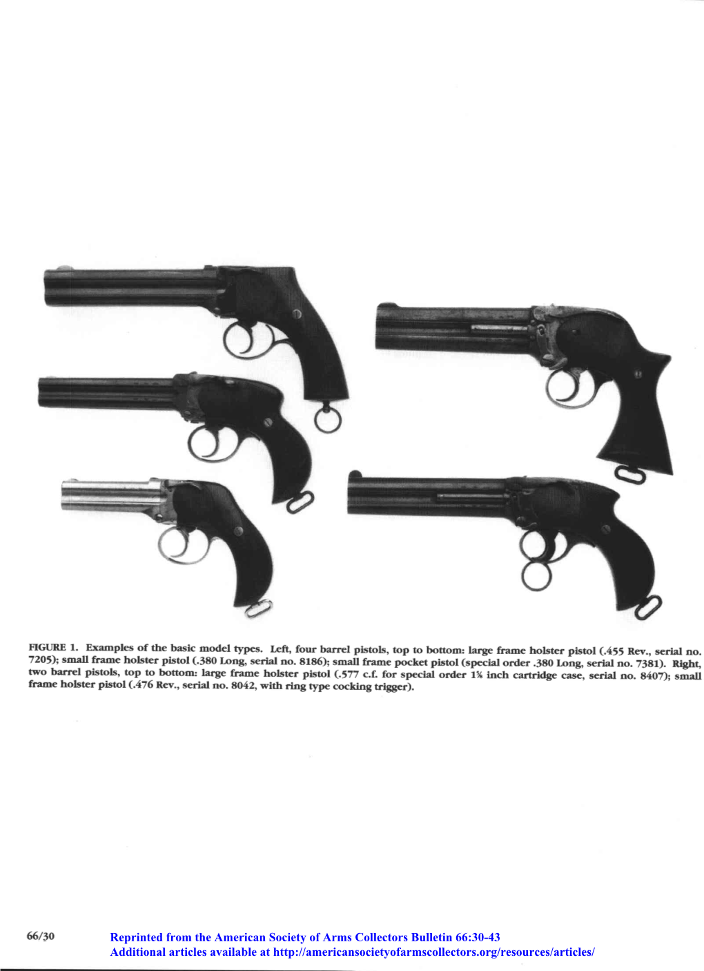 Lancaster Multi-Barrel Pistols David E