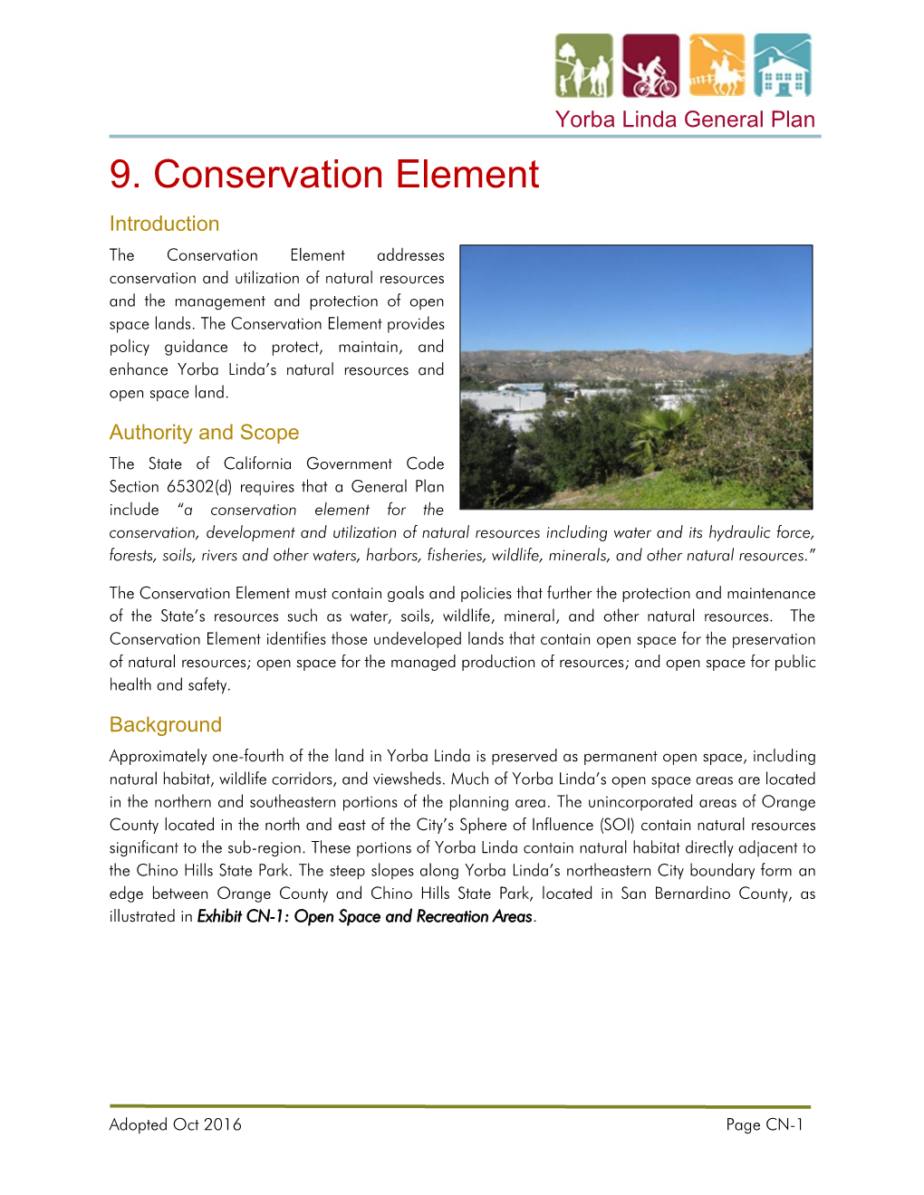 9. Conservation Element