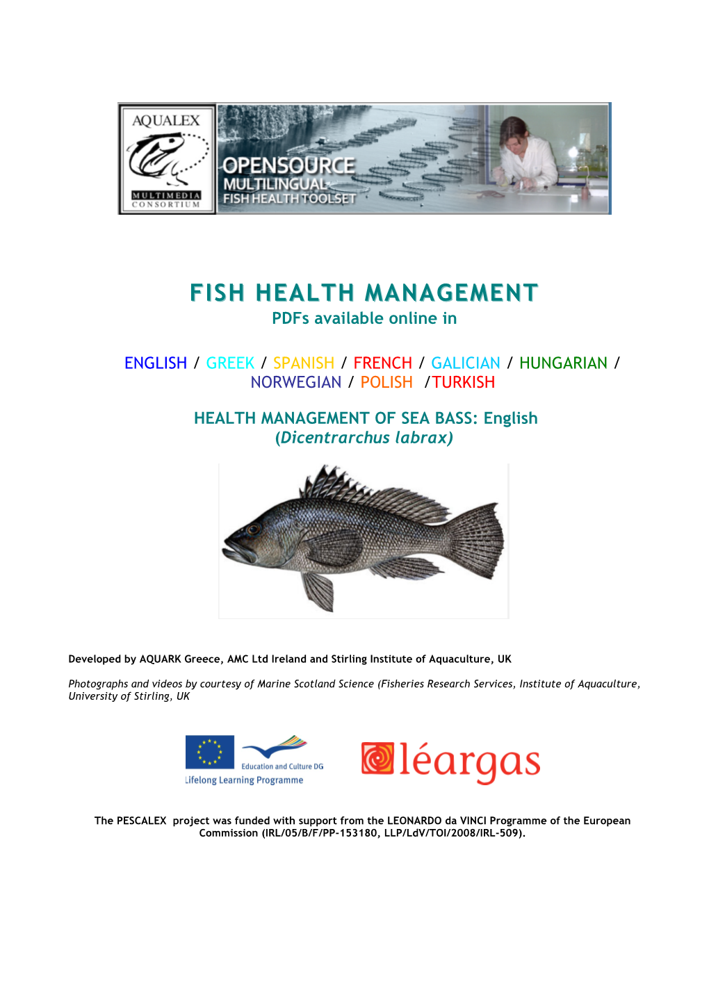 Fish Health Management Management