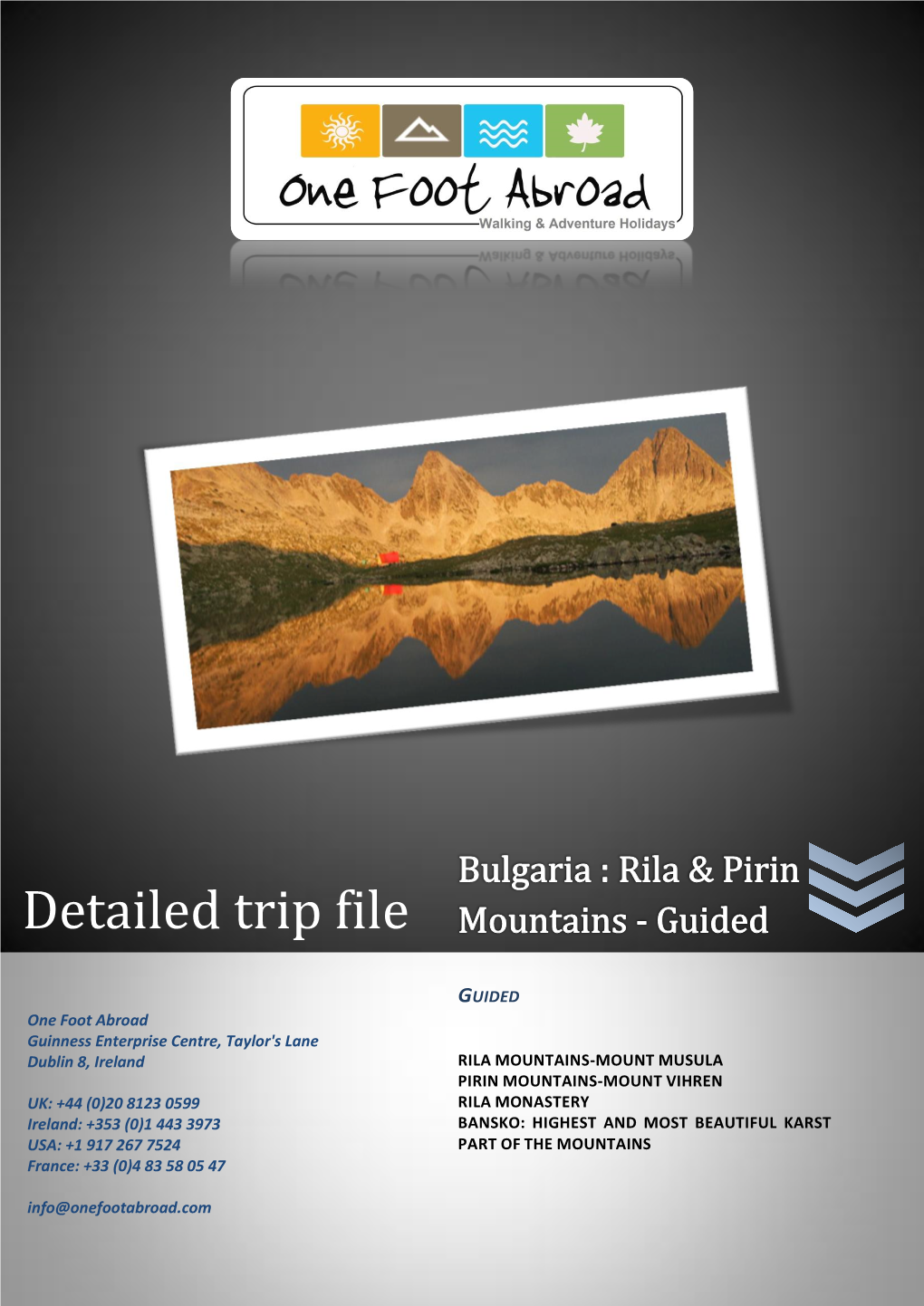 Detailed Trip File