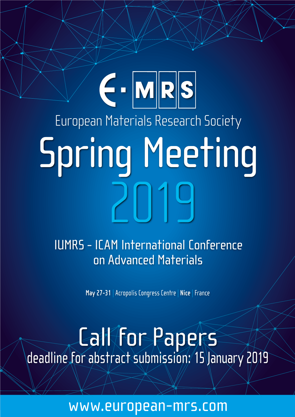 Call for Papers Deadline for Abstract Submission: 15 January 2019