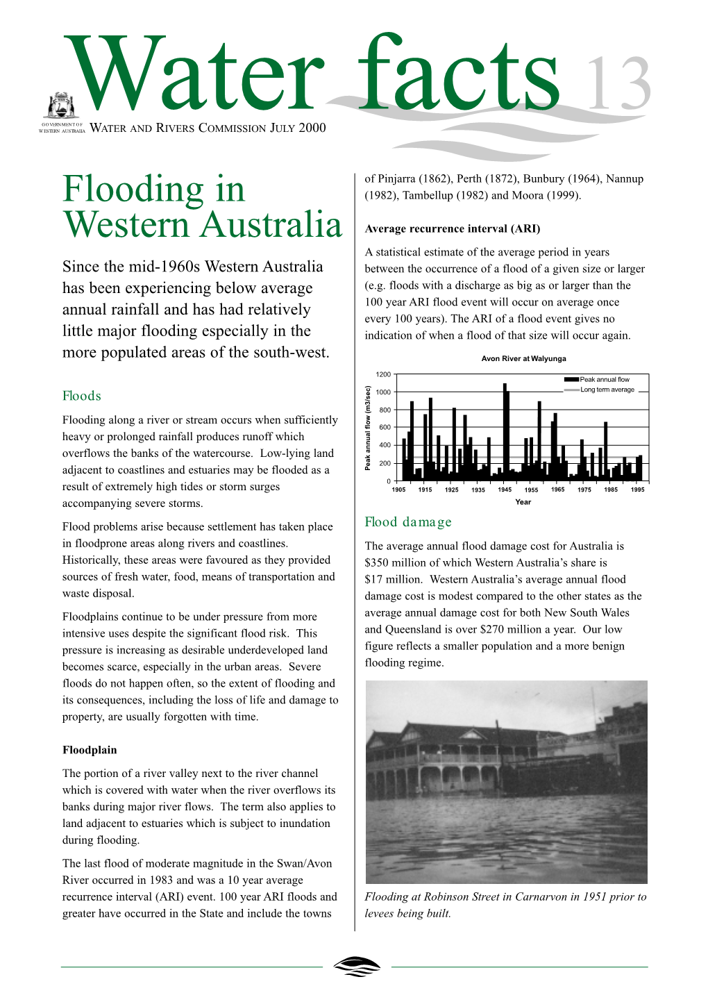 Flooding in Western Australia