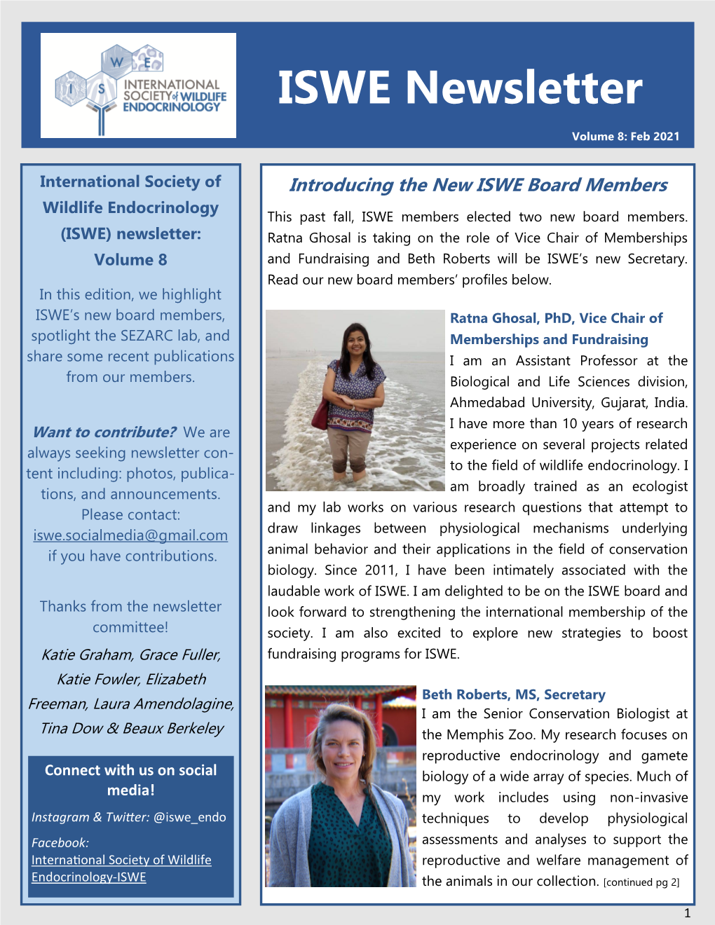 ISWE Newsletter