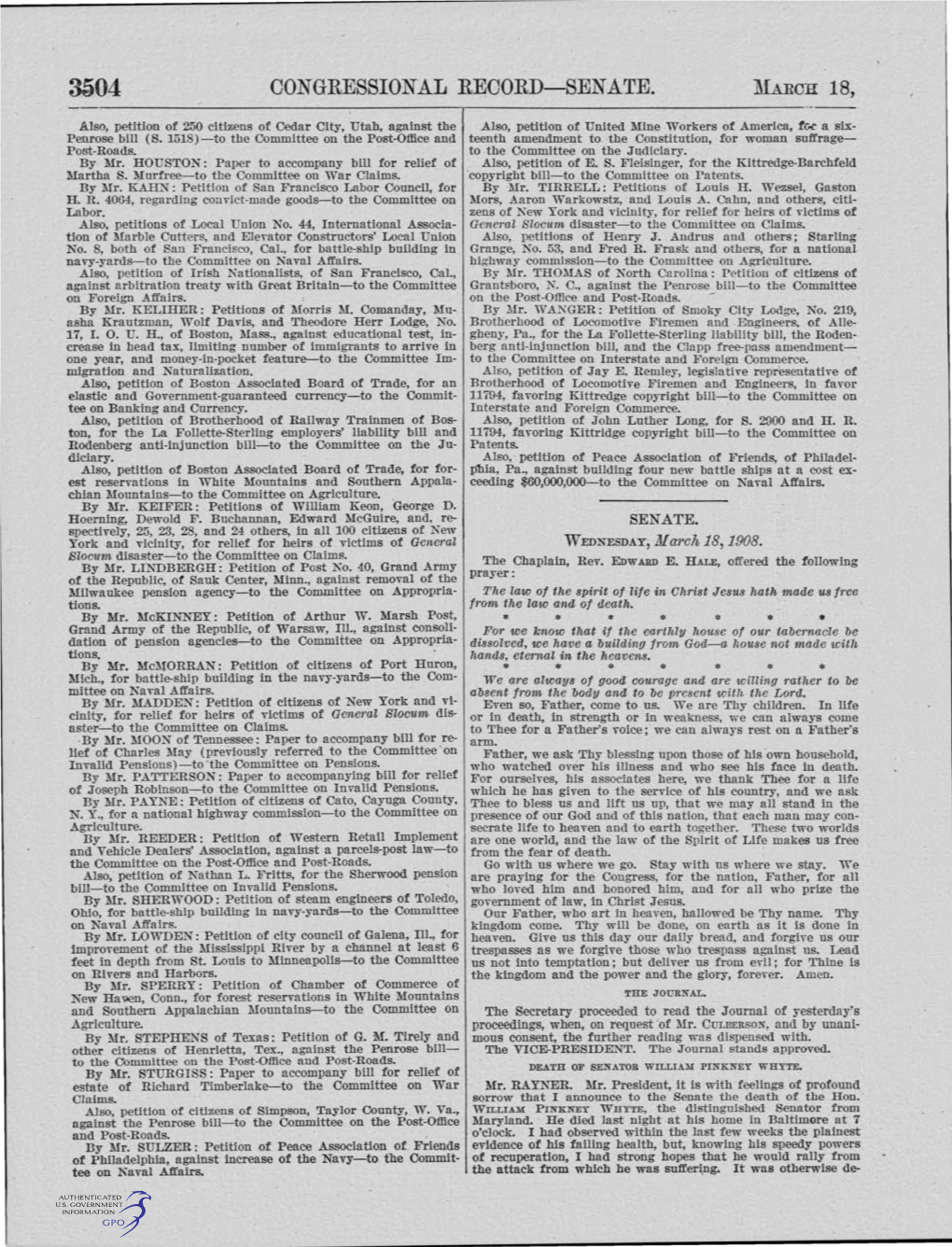 Congressional Record-Senate