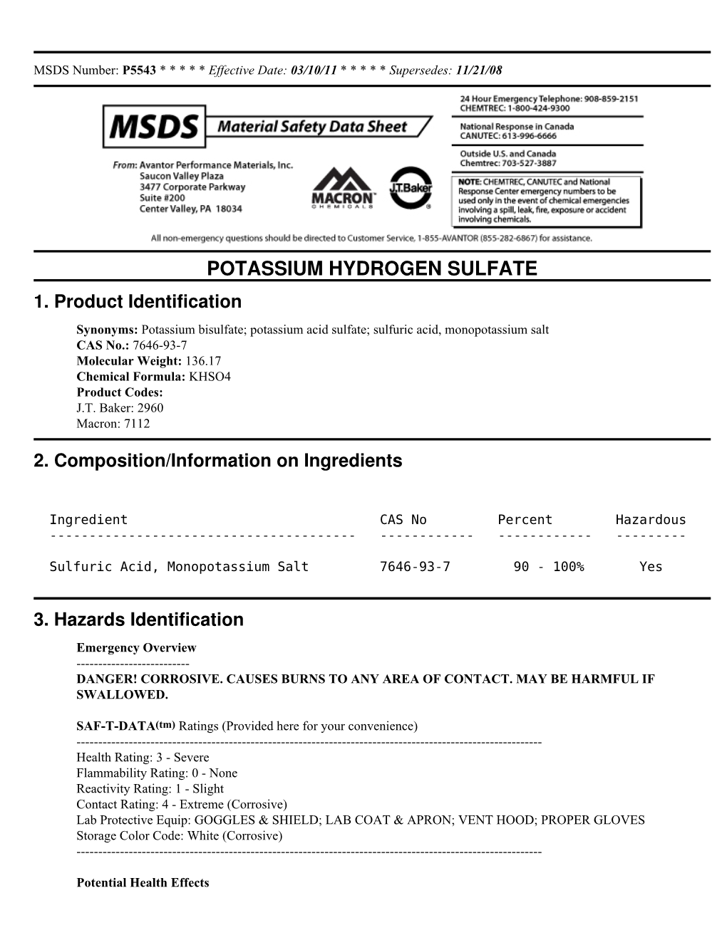 Potassium Hydrogen Sulfate 1