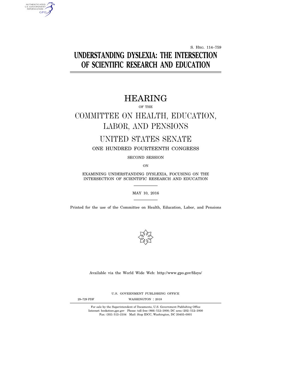 Understanding Dyslexia: the Intersection of Scientific Research and Education