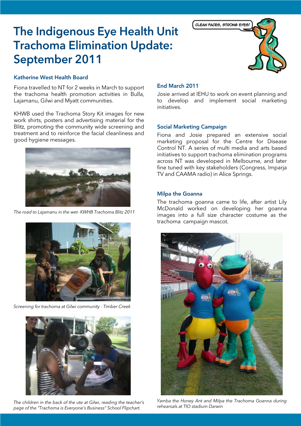 Trachoma Newsletter September 2011