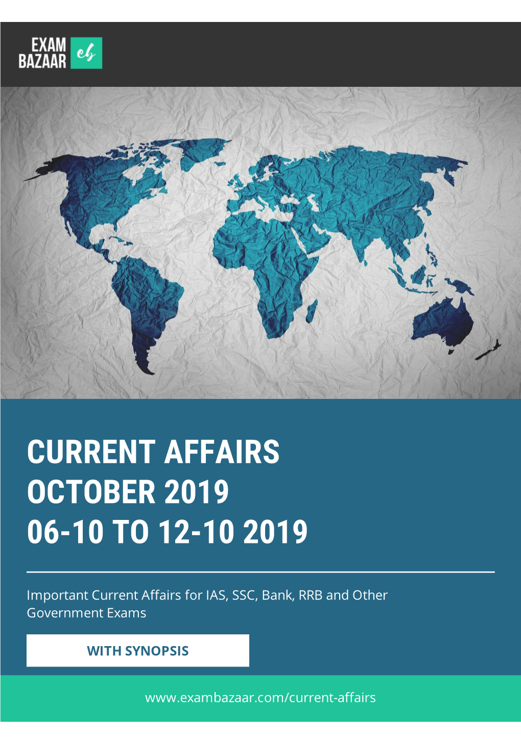 Exambazaar Current Affairs Oct 2019