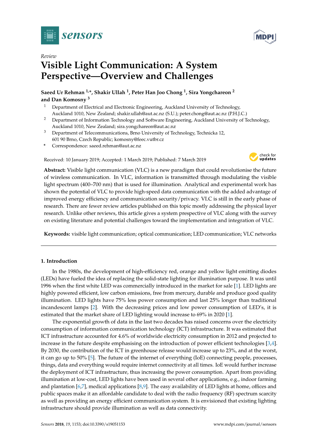 Visible Light Communication: a System Perspective—Overview and Challenges