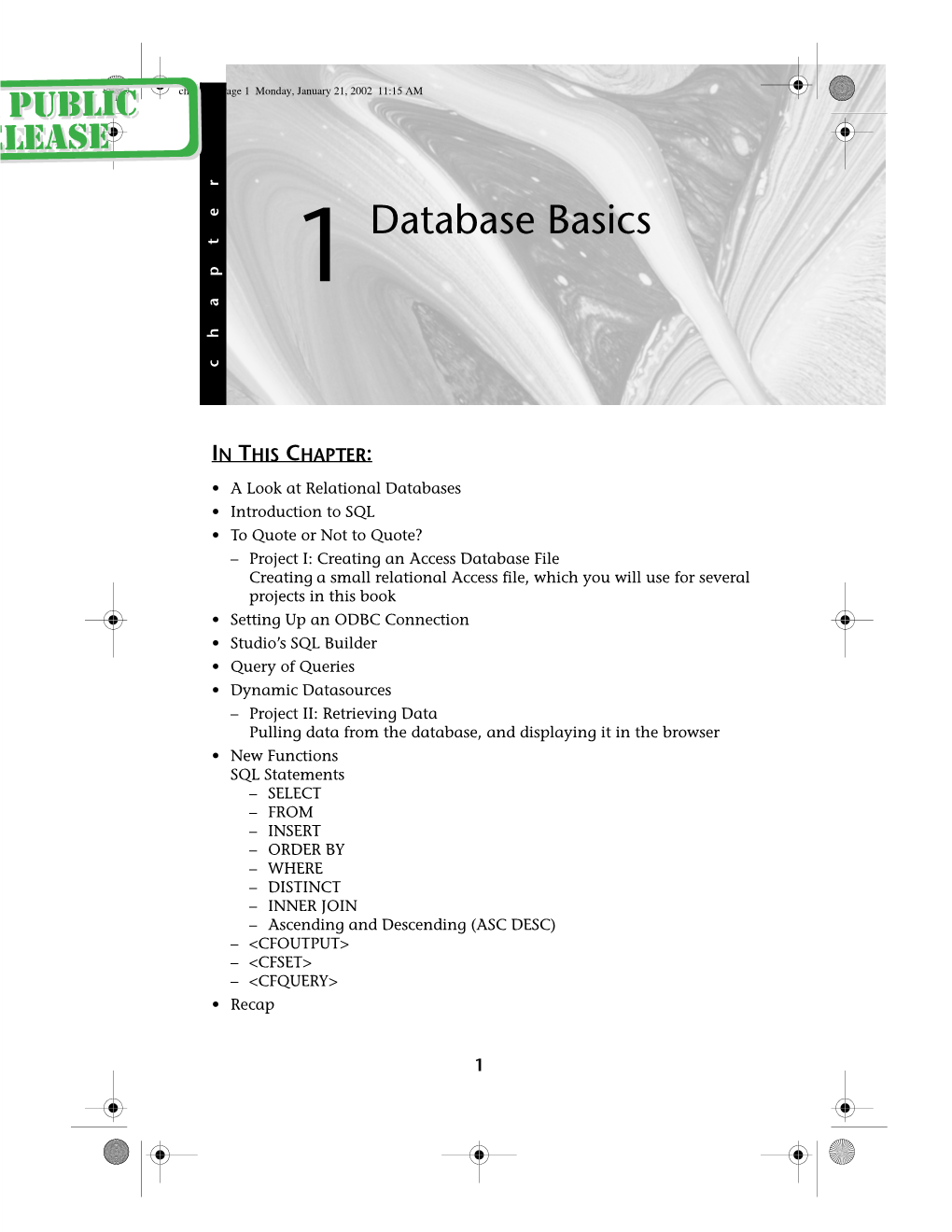 1Database Basics