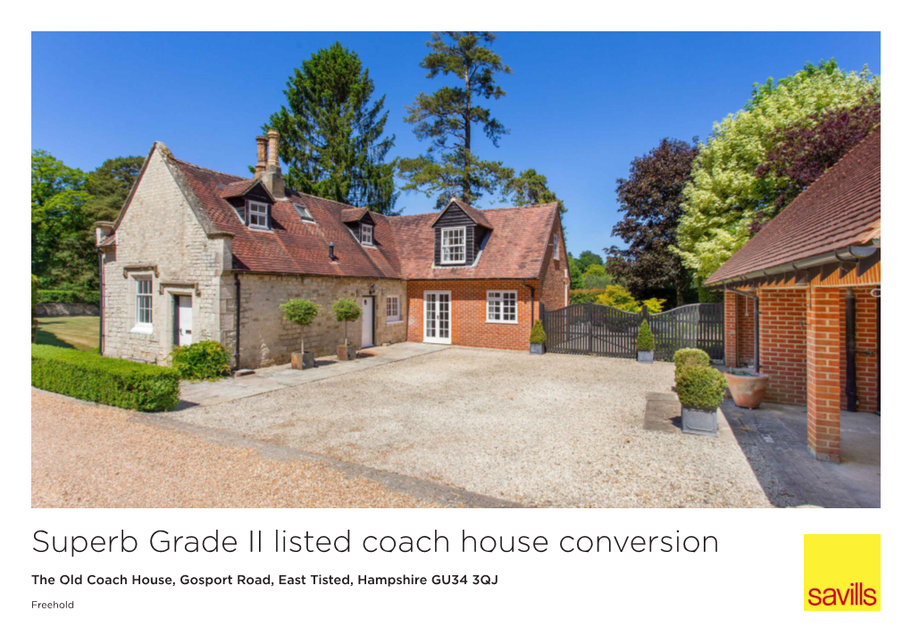 Superb Grade II Listed Coach House Conversion